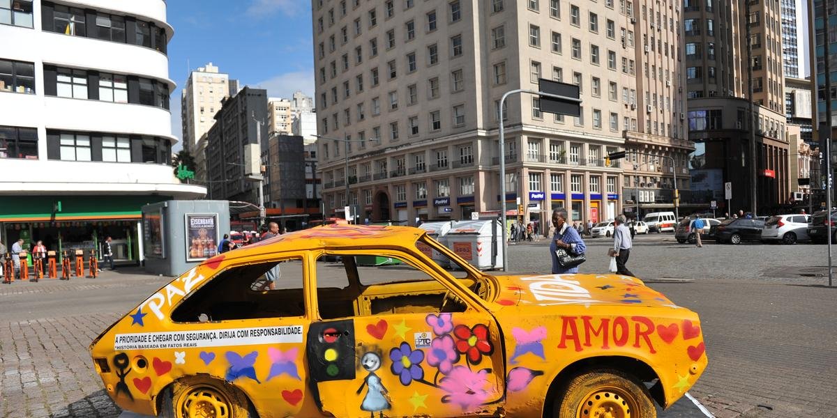 A prefeitura de Porto Alegre lançou hoje o movimento Maio Amarelo 2019, a ação é mundial e chama atenção da sociedade para o alto índice de mortos.